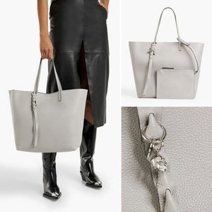 NWT! ALEXANDER MCQUEEN SKULL GRAY HANDBAG
